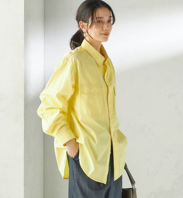 SHIPS for women「NINE CASE:〈洗濯機可能〉製品染め シャツ」|シャツ・ブラウス|