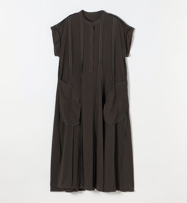 SHIPS any「《予約》SHIPS any:〈洗濯機可能〉ツイル バンドカラー フレンチ シャツ ワンピース」|ワンピース|