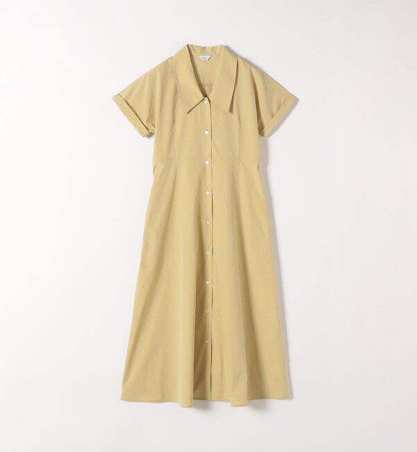 SHIPS any「《予約》SHIPS any:〈洗濯機可能〉フラットカラー Vネック フレア ワンピース 2」|ワンピース|