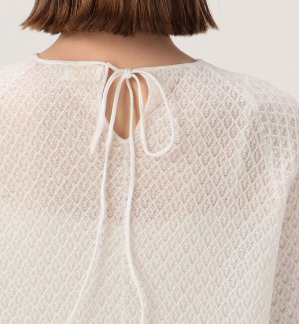 Ballsey「シャイニークロス バックリボンプルオーバー」|ニット・セーター|