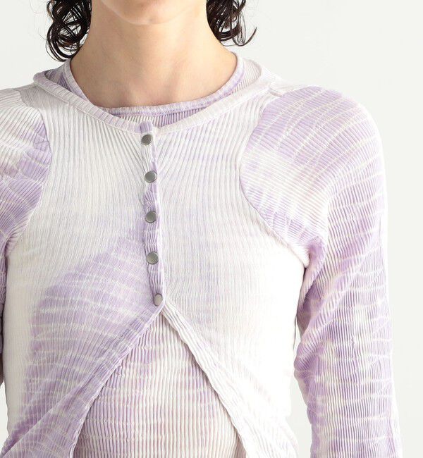 BACCA「タイダイコットン ショートカーディガン」|Tシャツ・カットソー|