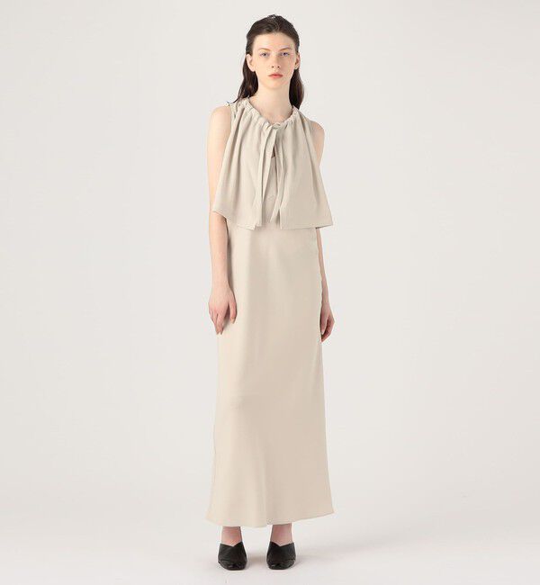 BACCA「ジョーゼットサテン ギャザードブラウス」|シャツ・ブラウス|