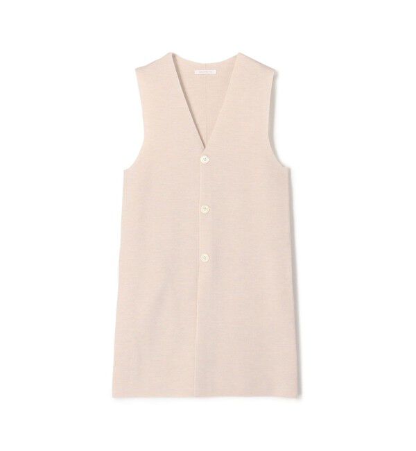 GALERIE VIE「ウーステッドミラノリブ ロングベスト」|ベスト・ジレ|41 ライトベージュ