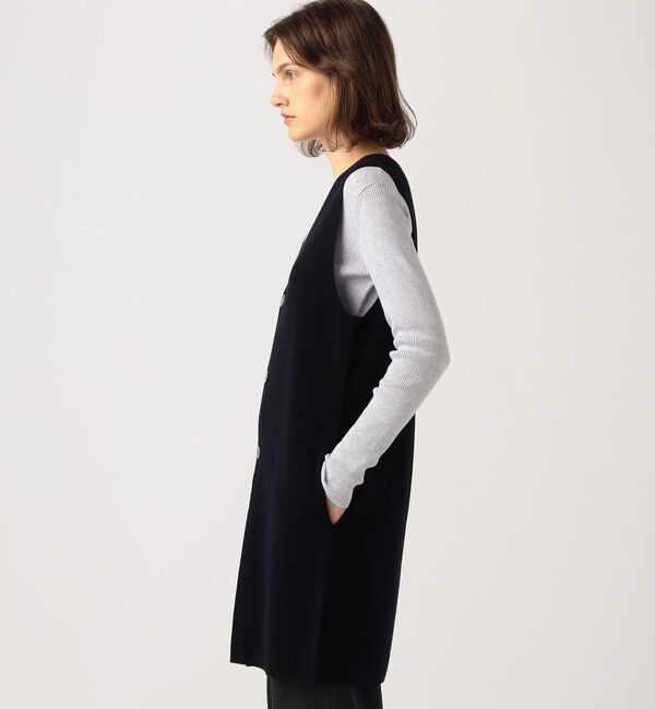 GALERIE VIE「ウーステッドミラノリブ ロングベスト」|ベスト・ジレ|