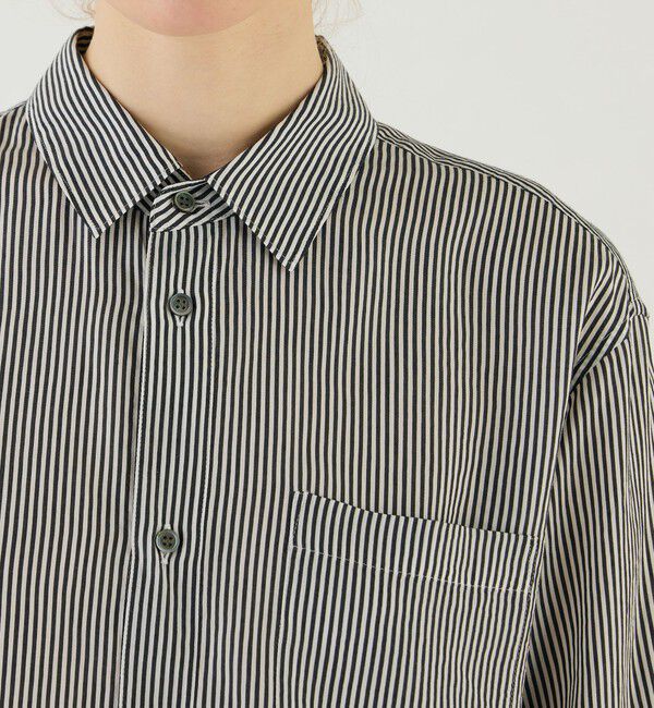 GALERIE VIE「セルロースシルクブロード カラーシャツ」|シャツ・ブラウス|