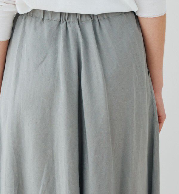 GALERIE VIE「リネンキュプラシルクコンパクト イージーAラインスカート」|フレア|