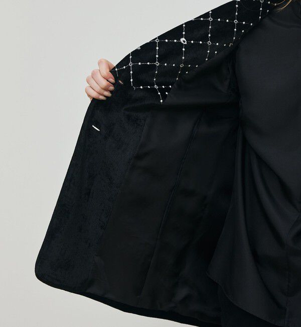 DES PRES「ダイアモンドゲージエンブロイダリー ピークドラペルジャケット」|テーラードジャケット|