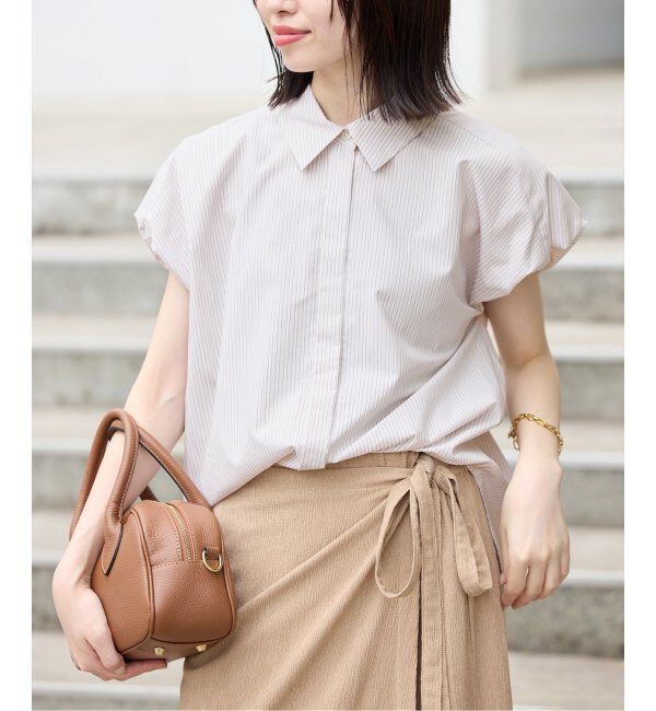 SLOBE IENA「《追加》バルーンスリーブブラウス」|シャツ・ブラウス|ベージュ