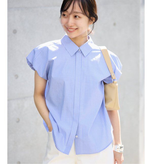 SLOBE IENA「《追加》バルーンスリーブブラウス」|シャツ・ブラウス|ブルー A