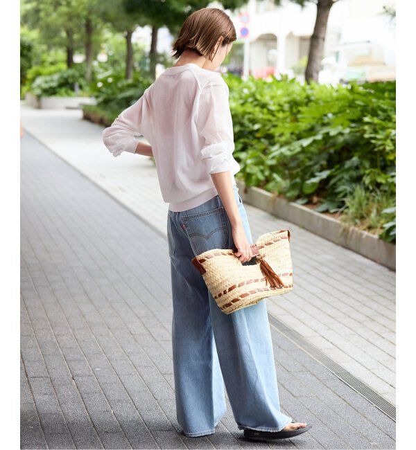 SLOBE IENA「《追加》リネン混シアーカーディガン」|カーディガン|