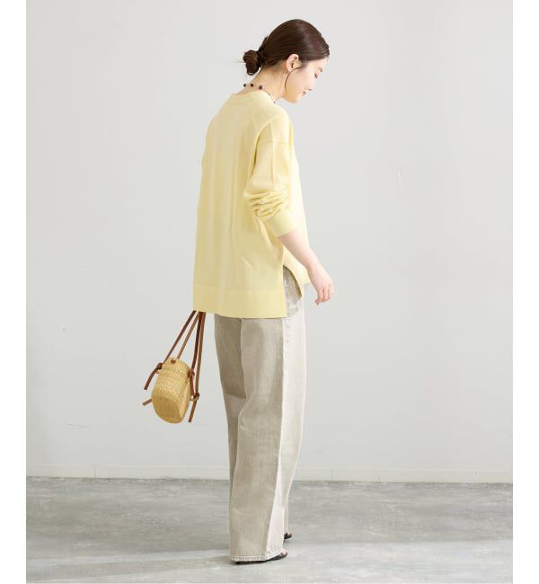 IENA「アセテートシルクVネックカーディガン」|カーディガン|