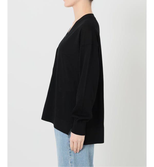 IENA「アセテートシルクVネックカーディガン」|カーディガン|