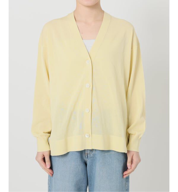 IENA「アセテートシルクVネックカーディガン」|カーディガン|