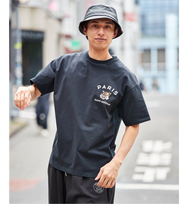 Paris Saint-Germain「【Paris Saint-Germain】カレッジロゴ刺しゅう Tシャツ」|Tシャツ・カットソー|