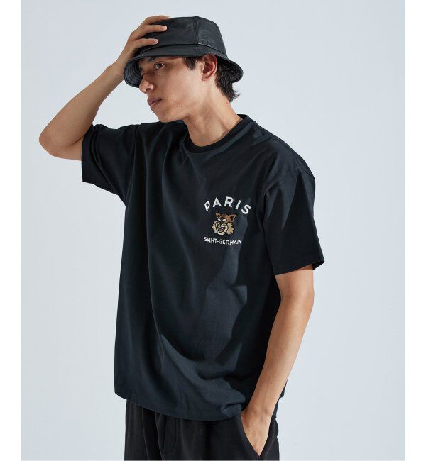 Paris Saint-Germain「【Paris Saint-Germain】カレッジロゴ刺しゅう Tシャツ」|Tシャツ・カットソー|