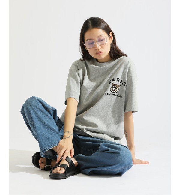 Paris Saint-Germain「【Paris Saint-Germain】カレッジロゴ刺しゅう Tシャツ」|Tシャツ・カットソー|