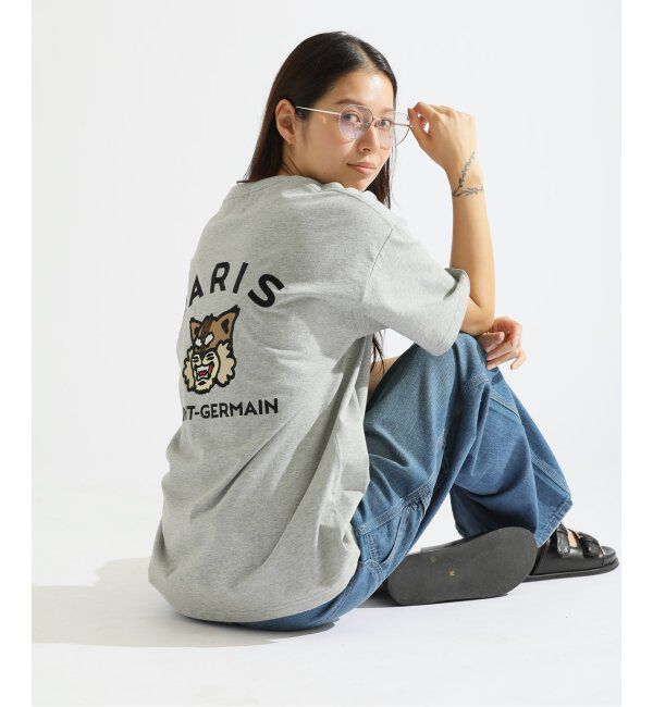 Paris Saint-Germain「【Paris Saint-Germain】カレッジロゴ刺しゅう Tシャツ」|Tシャツ・カットソー|