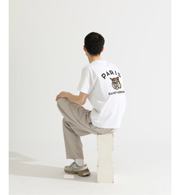 Paris Saint-Germain「【Paris Saint-Germain】カレッジロゴ刺しゅう Tシャツ」|Tシャツ・カットソー|
