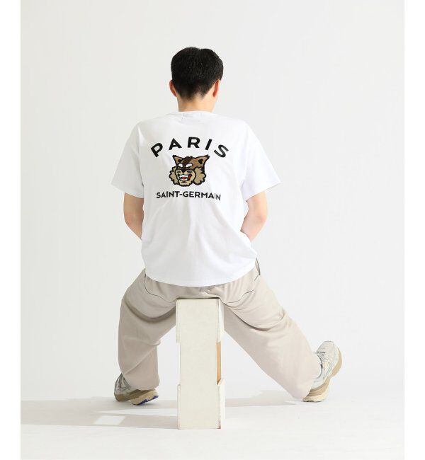 Paris Saint-Germain「【Paris Saint-Germain】カレッジロゴ刺しゅう Tシャツ」|Tシャツ・カットソー|