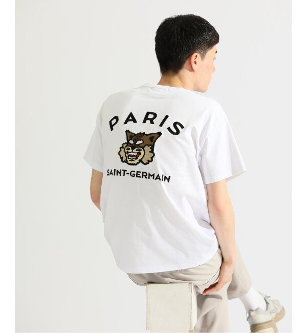 Paris Saint-Germain「【Paris Saint-Germain】カレッジロゴ刺しゅう Tシャツ」|Tシャツ・カットソー|