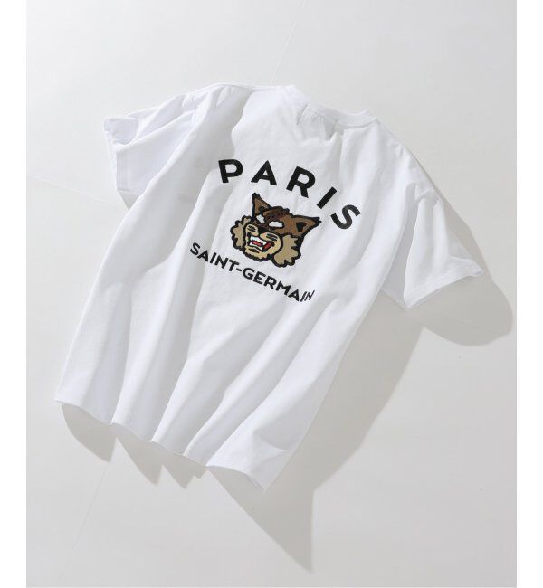Paris Saint-Germain「【Paris Saint-Germain】カレッジロゴ刺しゅう Tシャツ」|Tシャツ・カットソー|