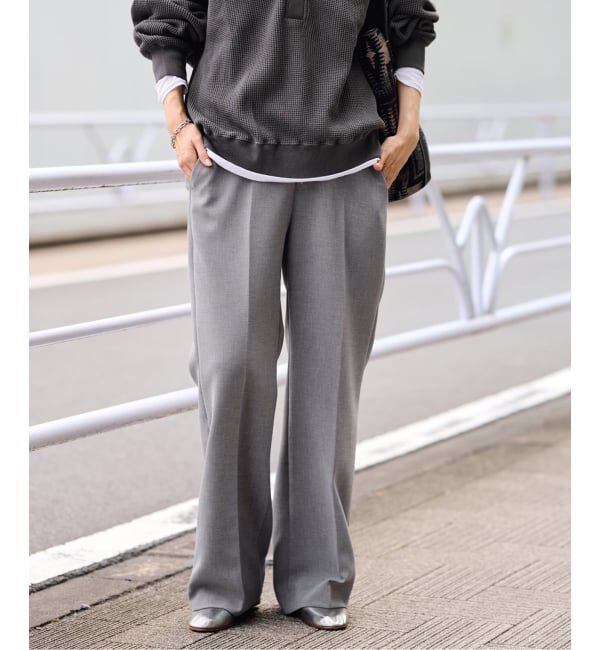 FRAMeWORK「≪追加≫セミフレアパンツ2」|スラックス|