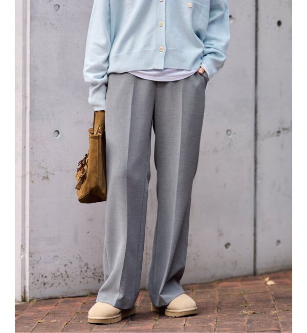 FRAMeWORK「≪追加≫セミフレアパンツ2」|スラックス|グレー