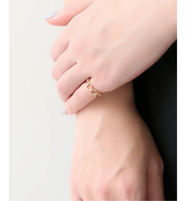 Lilas by Spick&Span「《追加》8角ラインモチーフダイヤピンキーリング K10」|リング|