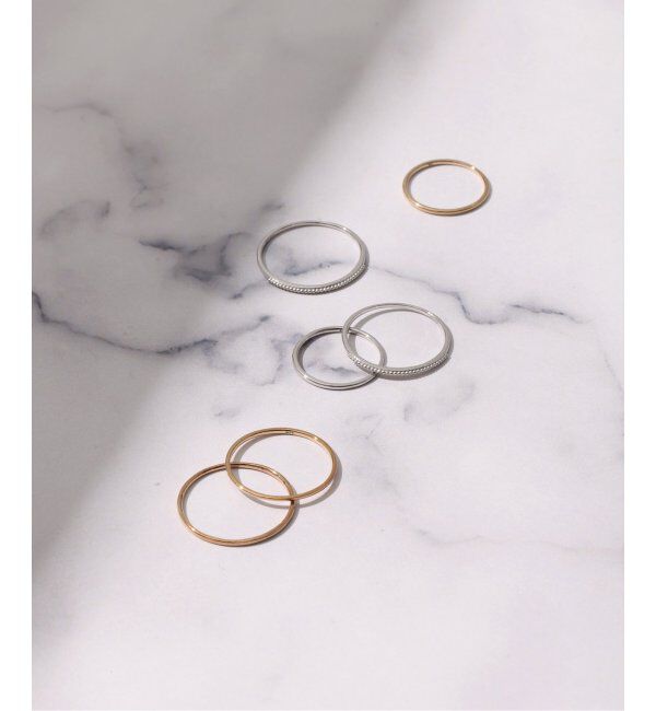 Lilas by Spick&Span「シンプルリングミル打ちWG K10」|リング|