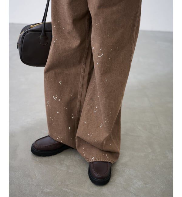 FRAMeWORK「PAYDAY /ペイデイ サスペンダー付きペイント加工デニム」|デニム|