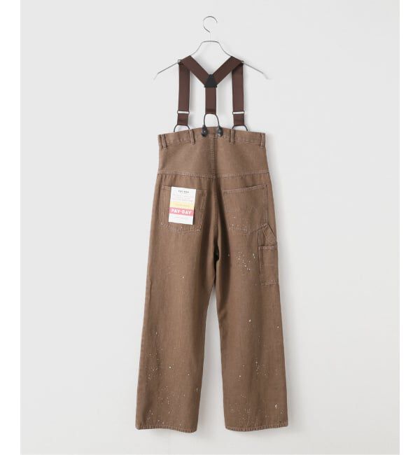 FRAMeWORK「PAYDAY /ペイデイ サスペンダー付きペイント加工デニム」|デニム|