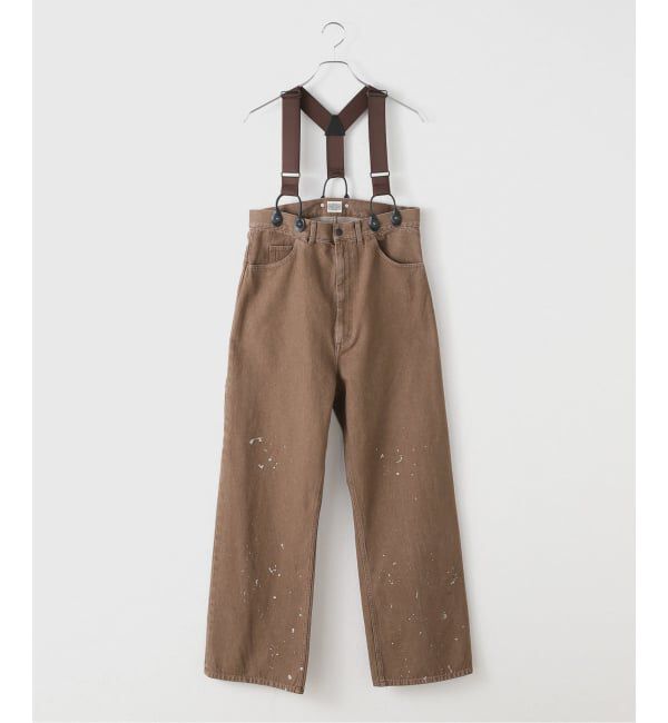 FRAMeWORK「PAYDAY /ペイデイ サスペンダー付きペイント加工デニム」|デニム|