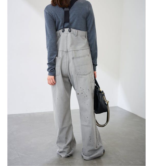 FRAMeWORK「PAYDAY /ペイデイ サスペンダー付きペイント加工デニム」|デニム|