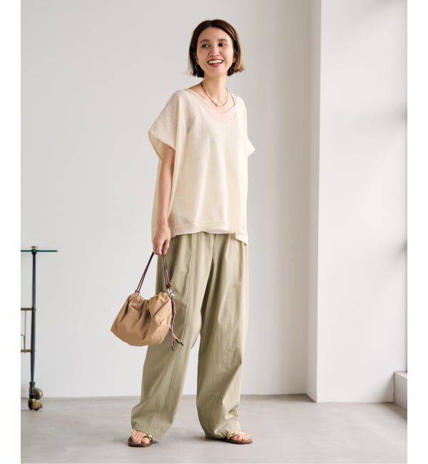 FRAMeWORK「≪追加予約≫ギャザーパンツ」|スラックス|