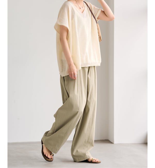 FRAMeWORK「≪追加予約≫ギャザーパンツ」|スラックス|