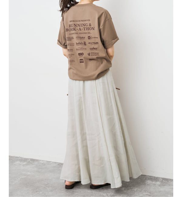 Spick and Span「《セットアップ可 / 予約》ラミーブレンドギャザーフレアスカート」|スカート|