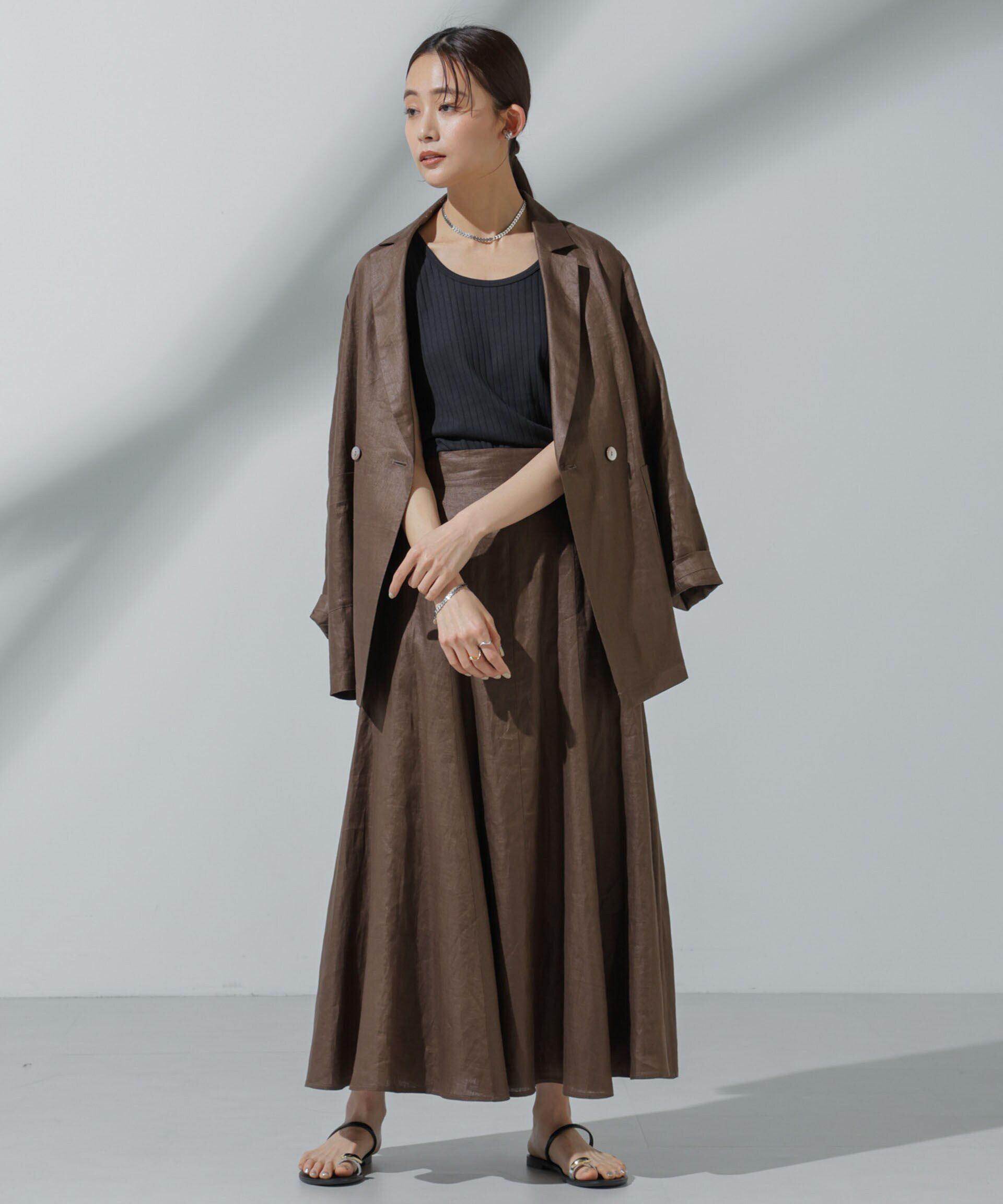 nano･universe「Anti Soaked(R) 汗染み防止 リブタンクトップ」|タンクトップ|