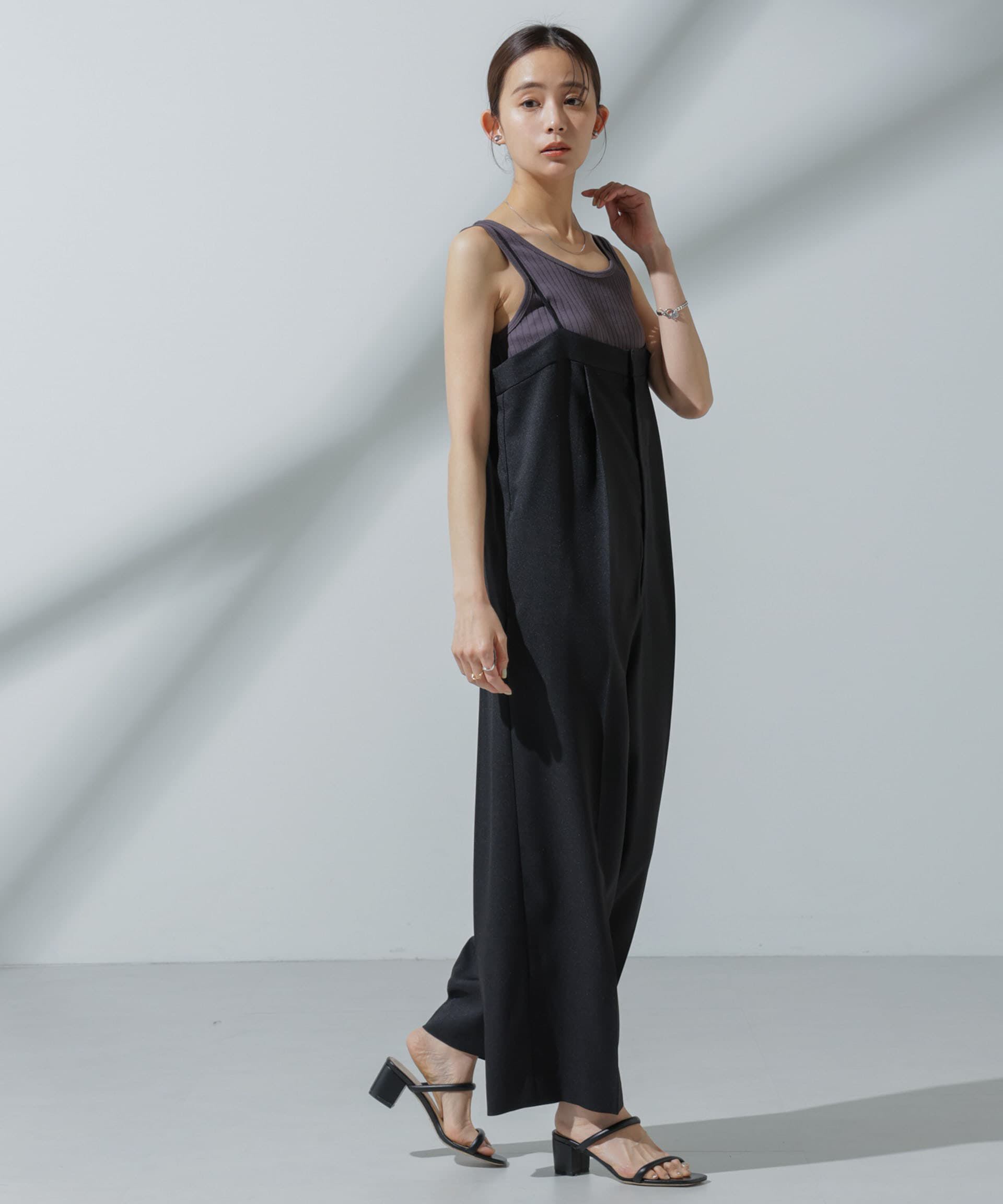 nano･universe「Anti Soaked(R) 汗染み防止 リブタンクトップ」|タンクトップ|