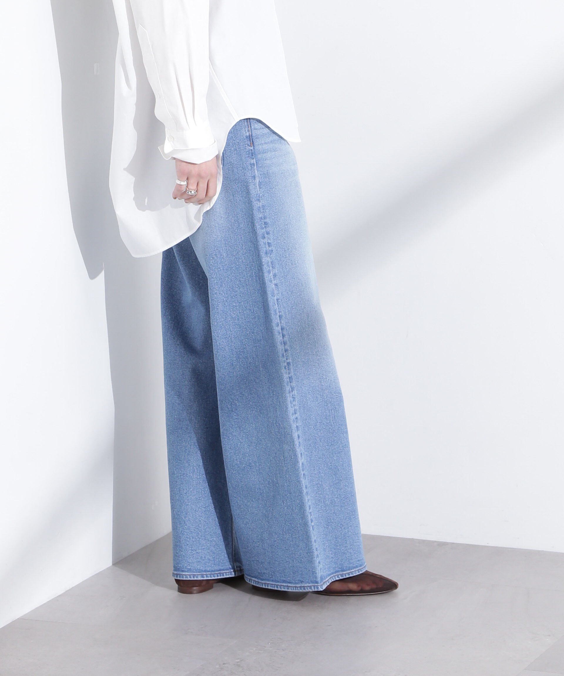 nano･universe「「MC」&rdquo;TIMELESS　WARDROBE&rdquo;ワイドフィットデニム」|チノ|