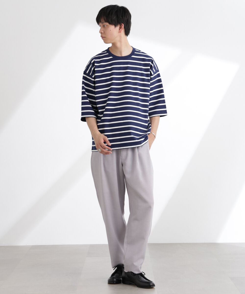 nano･universe「ルーズフィットワイドスリーブTシャツ 7分袖」|Tシャツ・カットソー|