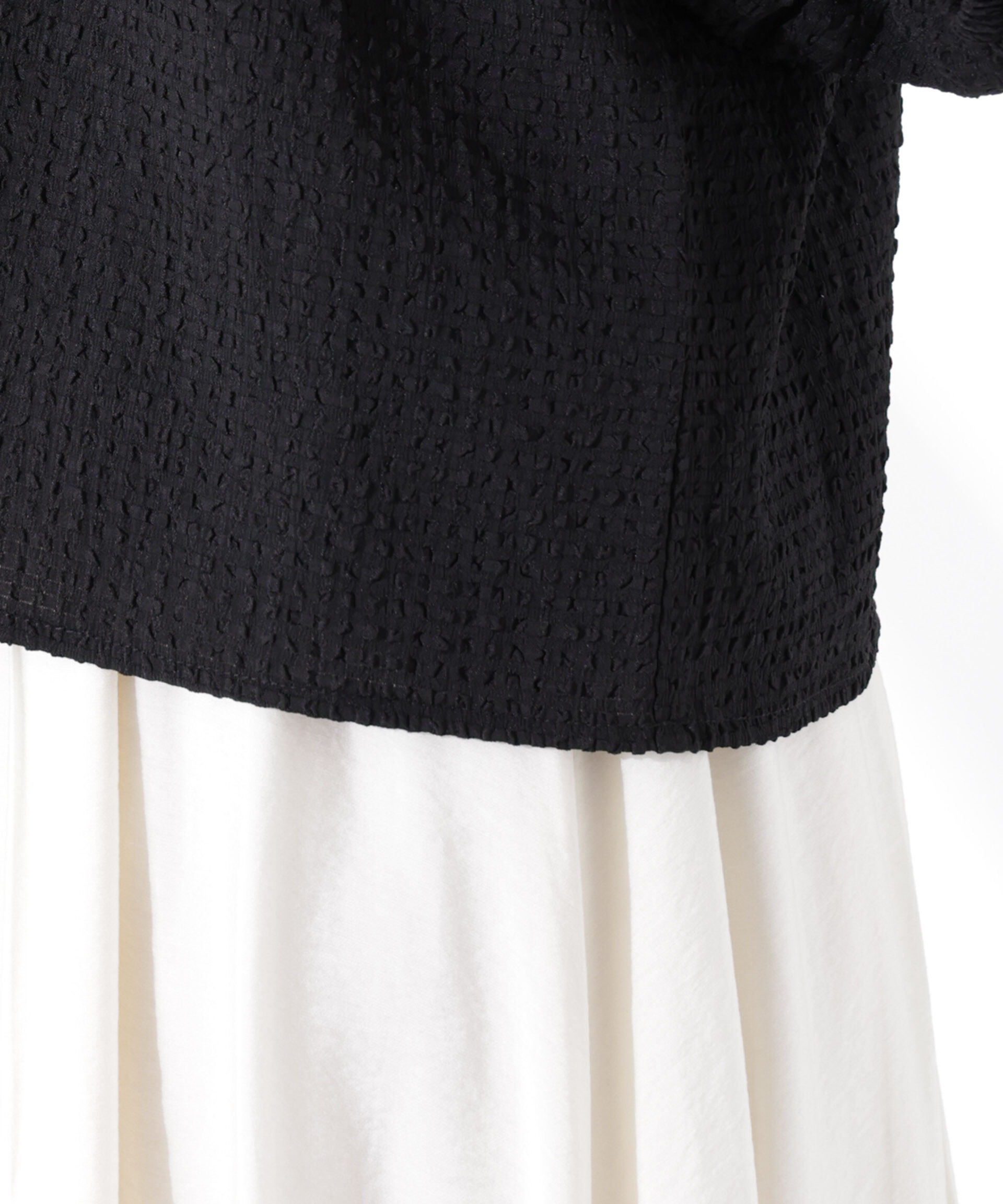 nano･universe「サッカーバルーンスリーブプルオーバーブラウス」|シャツ・ブラウス|