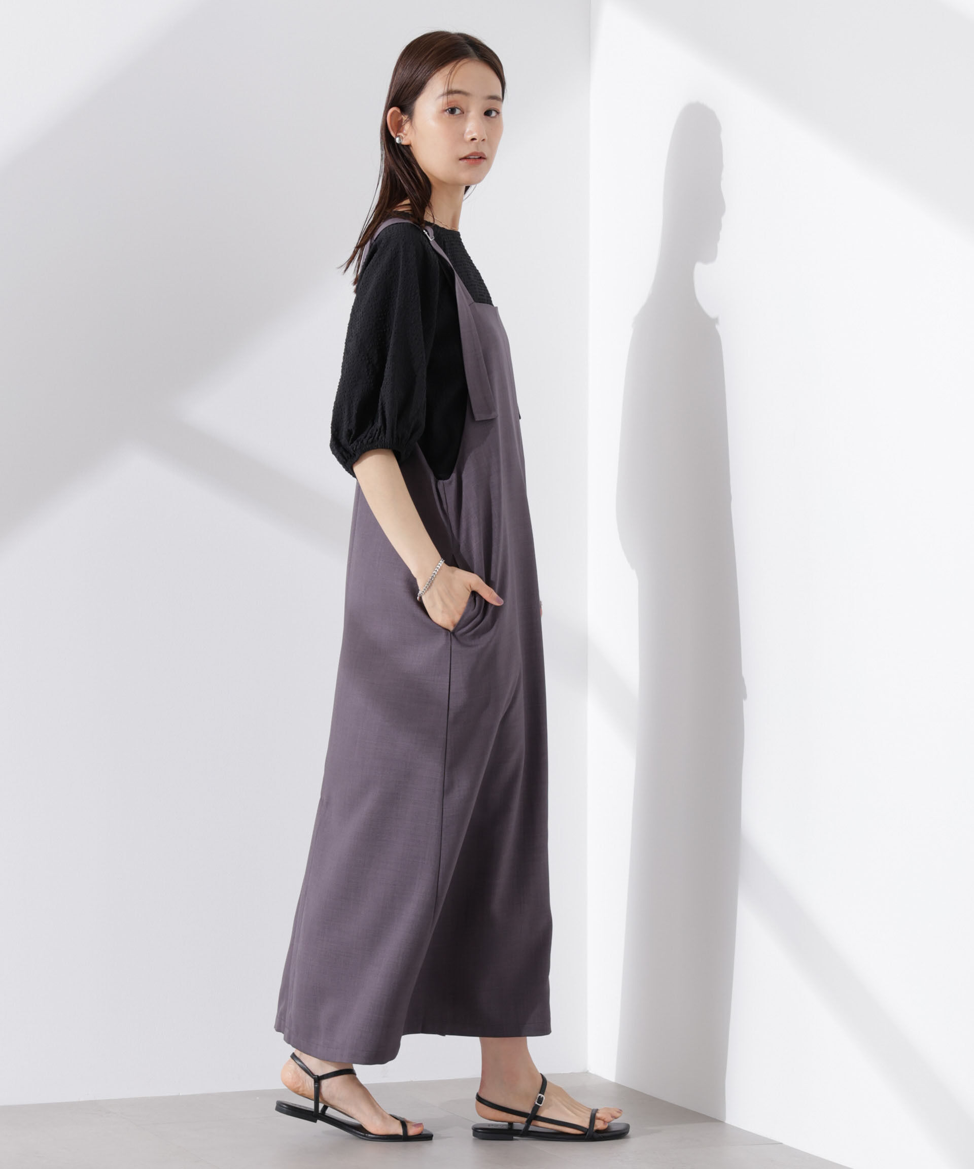 nano･universe「サッカーバルーンスリーブプルオーバーブラウス」|シャツ・ブラウス|