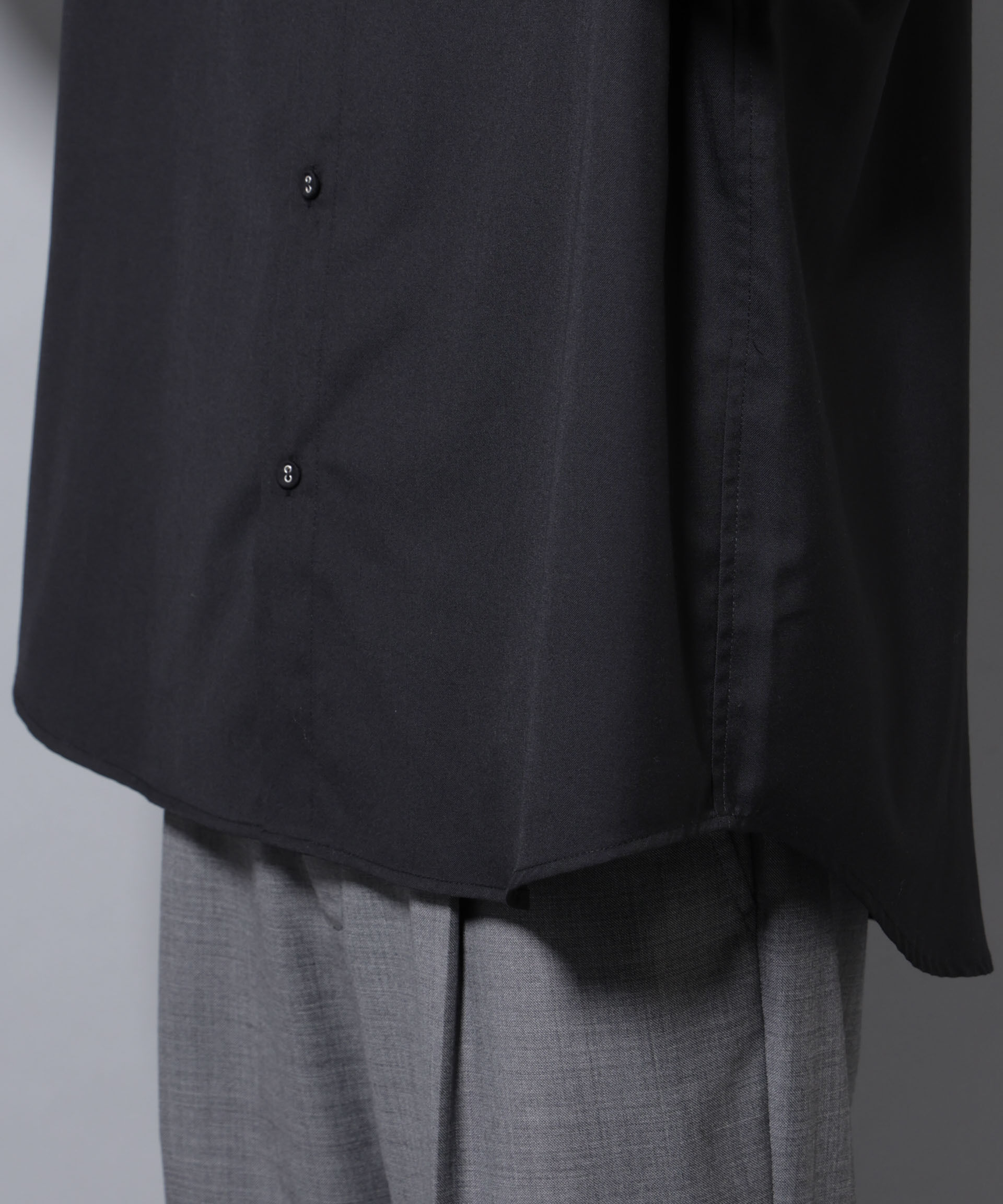 nano･universe「ビッグドレープシャツ 長袖」|シャツ・ブラウス|