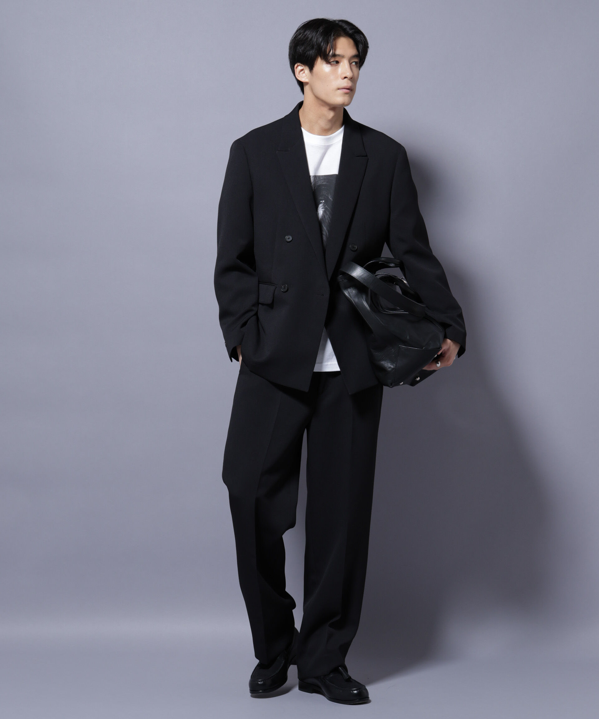 nano･universe「Reflax(R) ダブルクロスウェザーストレートパンツ(セットアップ可)」|チノ|