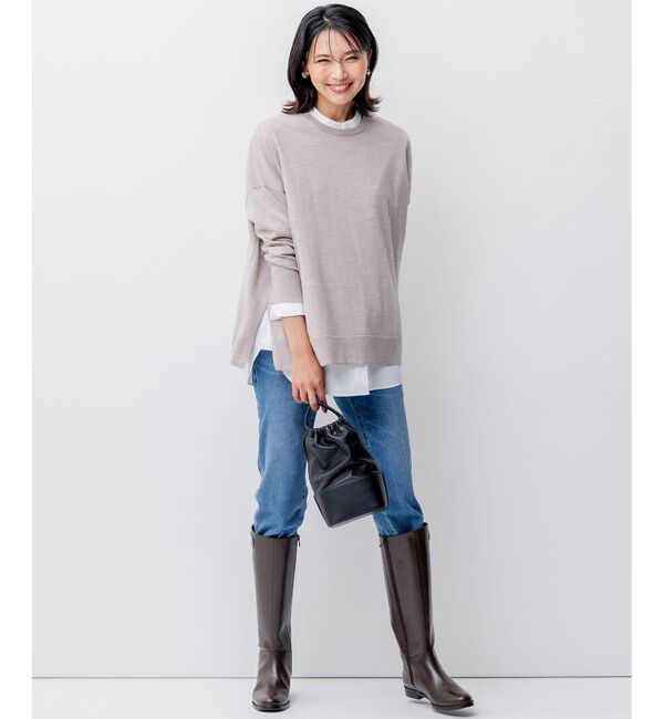 23区「【CLASSY.6月号掲載】23区DENIM ボーイフィット パンツ」|デニム|