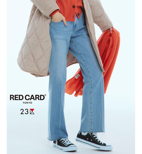 23区「【RED CARD TOKYO&times;23区】デニム フレアパンツ」|デニム|ライトブルー
