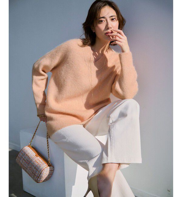 23区「【滝沢眞規子さん着用/VERY・Oggi掲載】23区DENIM ストレッチ ワイドパンツ」|デニム|