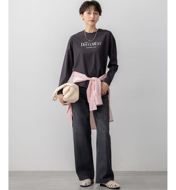 23区「【滝沢眞規子さん着用/VERY・Oggi掲載】23区DENIM ストレッチ ワイドパンツ」|デニム|