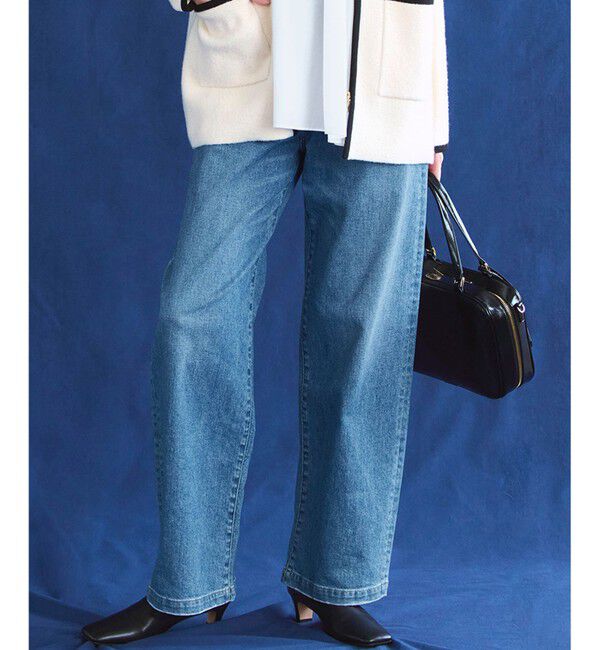 23区「【滝沢眞規子さん着用/VERY・Oggi掲載】23区DENIM ストレッチ ワイドパンツ」|デニム|ｽｶｲﾌﾞﾙ