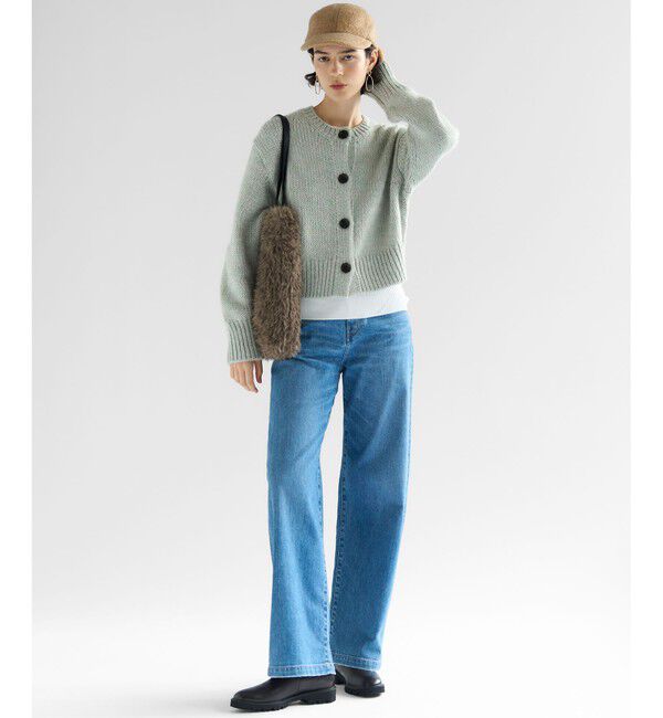 23区「【滝沢眞規子さん着用/VERY・Oggi掲載】23区DENIM ストレッチ ワイドパンツ」|デニム|